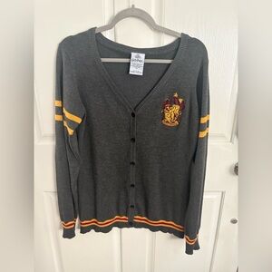 Wizarding World Harry Potter Gryffindor Button down cardigan size Large